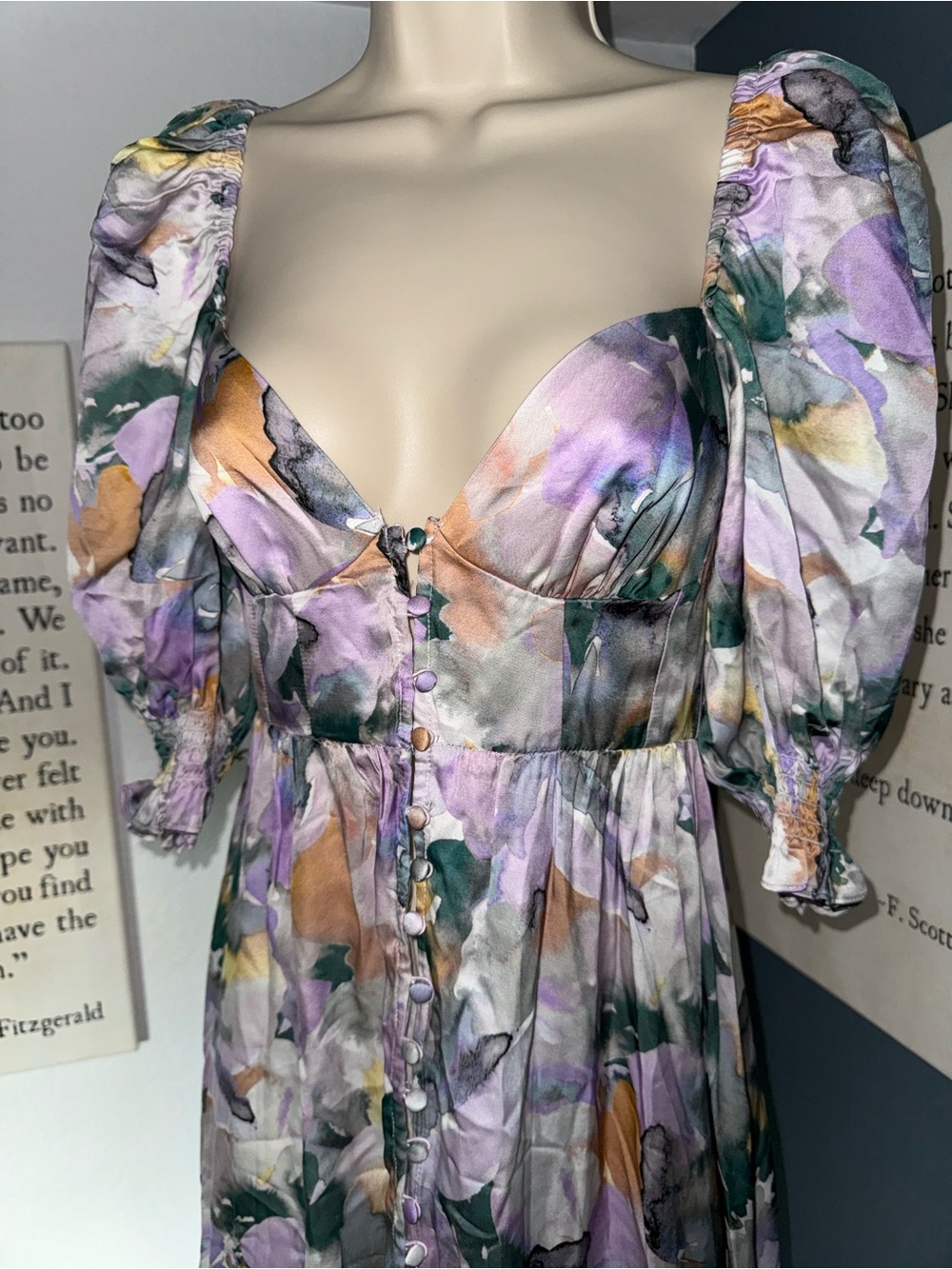 For Love & Lemons Megan Maxi Dress NWT - Picture 3 of 16